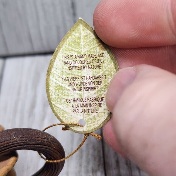 Vintage Khien Miniature Pinecones Ceramic Pitcher Christmas Holiday Collectible - Picture 7 of 10